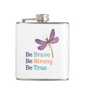 勇敢な強い真のトンボ フラスク (正面)