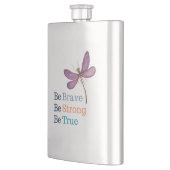 勇敢な強い真のトンボ フラスク (左)