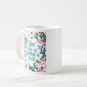 勇敢な彼女はフリーウォーター色のフローラ コーヒーマグカップ (正面左)