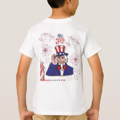 勇敢な心の祝祭 ホワイト Tシャツ (裏面)