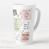 勇敢な心地よい カフェラテマグ (右アングル)