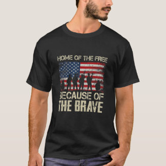 勇敢な愛国心の持ち主のために自由の家 Tシャツ