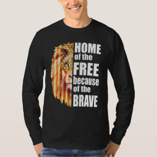 勇敢な愛国心の李のために自由の家 Tシャツ