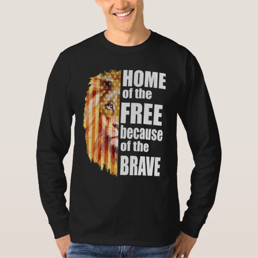 勇敢な愛国心の李のために自由の家 Tシャツ (正面)