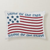 勇敢な愛国心の自由な国 アクセントクッション (正面)