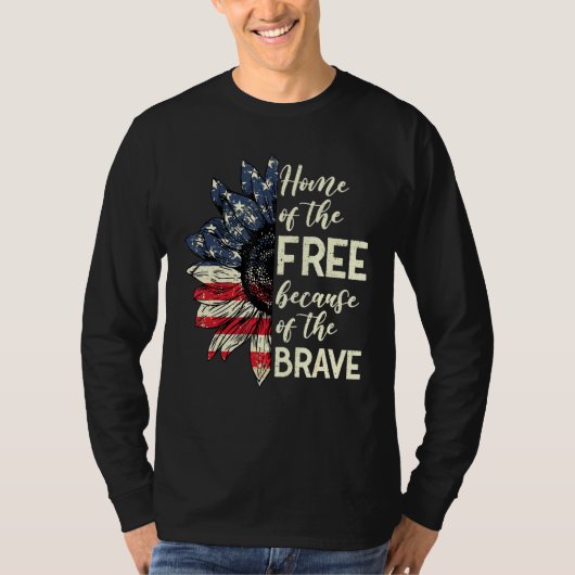 勇敢な愛国心のFlのために自由の家 Tシャツ (正面)