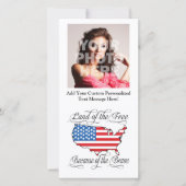 勇敢な愛国心を持つアメリカ合衆国による自由の国 (正面)