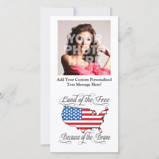 勇敢な愛国心を持つアメリカ合衆国による自由の国 (正面)