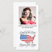 勇敢な愛国心を持つアメリカ合衆国による自由の国 (正面/裏面)