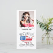 勇敢な愛国心を持つアメリカ合衆国による自由の国 (スタンド正面)