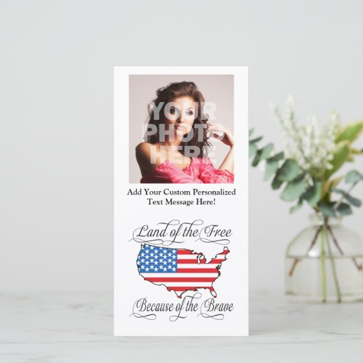 勇敢な愛国心を持つアメリカ合衆国による自由の国 (スタンド正面)