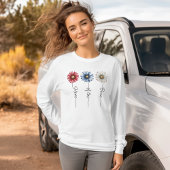 勇敢な愛国心を持つフローラ Tシャツ