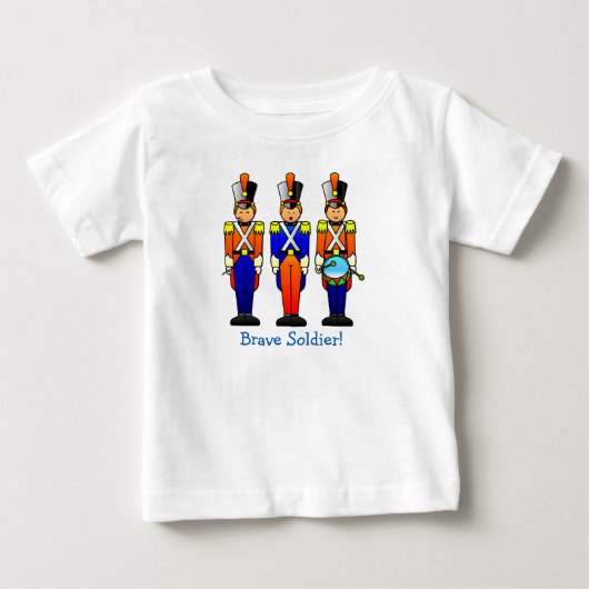 勇敢な戦わない兵隊 ベビーTシャツ (正面)