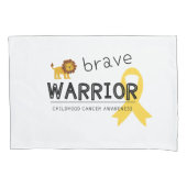 勇敢な戦士の小児期がん枕ローケース 枕カバー (正面)