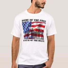 勇敢な故に自由の国 Tシャツ