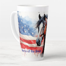 勇敢な旗と馬の故郷