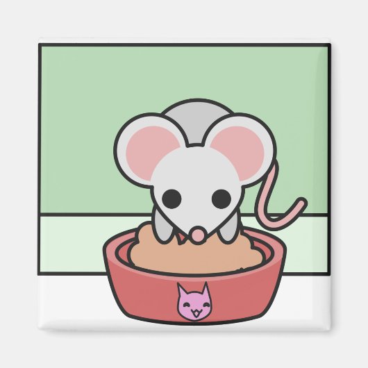 勇敢な猫ネズミ マグネット (正面)