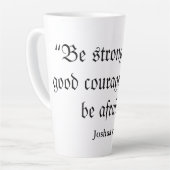 勇敢な白いラテ カフェラテマグ (左アングル)