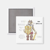 勇敢な磁石である マグネット (正面/裏面)