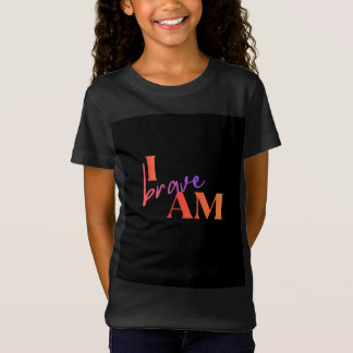 勇敢な私のTシャツ 少女向け Tシャツ