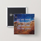 勇敢な種類頭が切れるカスタマイズ可能なキーチェーンが大好き 缶バッジ (正面&裏面)