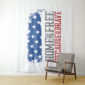 勇敢な米国国旗のために無料のホーム タペストリー (インサイチュ)