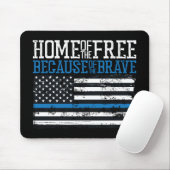 勇敢な米国国旗のために無料のホーム マウスパッド (マウス)