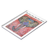 勇敢な精神象の芸術の螺線形ノート ノートブック (左側)