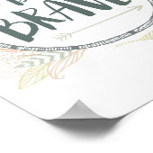 勇敢な羽と矢を持つ ポスター (角)