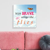 勇敢な翼を持って飛ぶ キャンバスプリント (インサイチュ (リビング))
