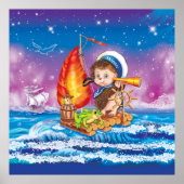 勇敢な船員 ポスター (正面)