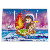 勇敢な船員 ラージペーパーバッグ (正面)