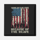 勇敢な苦悩のために自由の家が生まれた マグネット (正面)