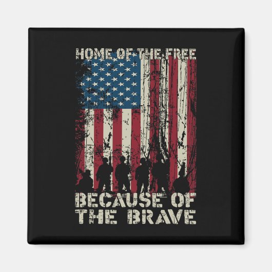 勇敢な苦悩のために自由の家が生まれた マグネット (正面)