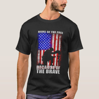 勇敢な苦悩のために自由の家が生まれた Tシャツ