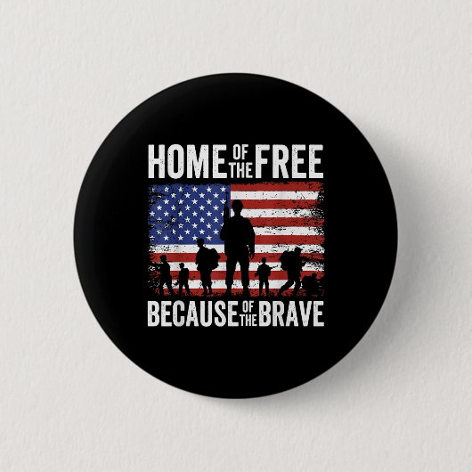 勇敢な記念碑のために無料の家 缶バッジ (正面)