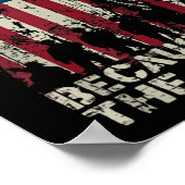 勇敢な退役軍人のため、無料の国旗のホーム ポスター (角)