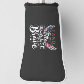 勇敢な退役軍人の国 ゴルフヘッドカバー (回転90)