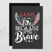 勇敢な退役軍人の国 サンキューカード (正面/裏面)