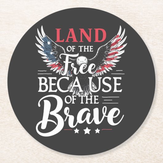 勇敢な退役軍人の国 ラウンドペーパーコースター (正面)
