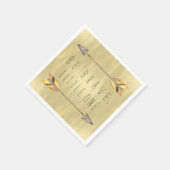 勇敢な部族のベイビーシャワー スタンダードカクテルナプキン (角)