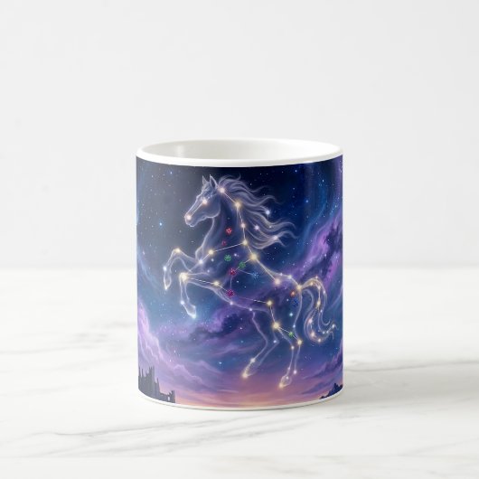 勇敢な馬の星座 コーヒーマグカップ (中央)