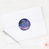 勇敢な馬の星座 ラウンドシール (封筒)
