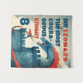 勇敢な騎士とドラゴン タペストリー (正面(横))