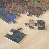 勇敢な騎士とドラゴン、ヴィンテージ・フェアリー・テール ジグソーパズル (側面)