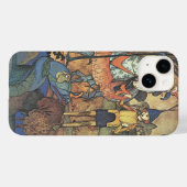 勇敢な騎士とドラゴン、ヴィンテージ・フェアリー・テール Case-Mate iPhoneケース (裏面 (横))