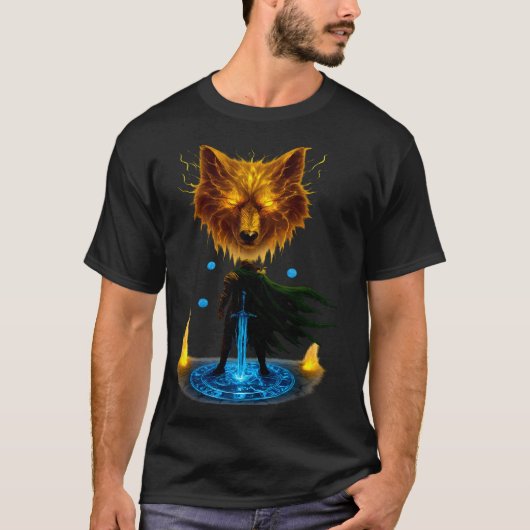 勇敢な騎士 戦闘準備完了 Tシャツ (正面)