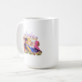 勇敢な魂 女性のエンパワーメント コーヒーマグカップ (正面左)