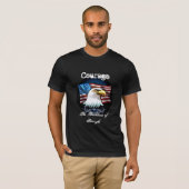 勇敢な鷲のTシャツ メンズ Tシャツ (正面フル)