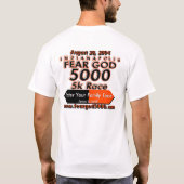 勇敢な…恐れの神があって下さい Tシャツ (裏面)